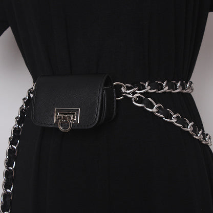 Mini Braided Chain Belt Bag