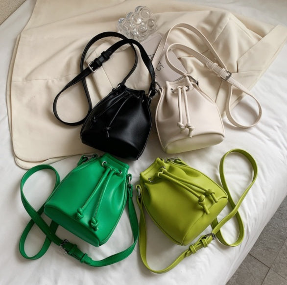 Mini Solid Bucket Bag