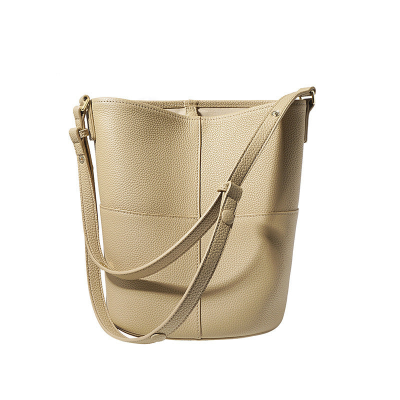 Bucket Leather Casual Shoulder Bag