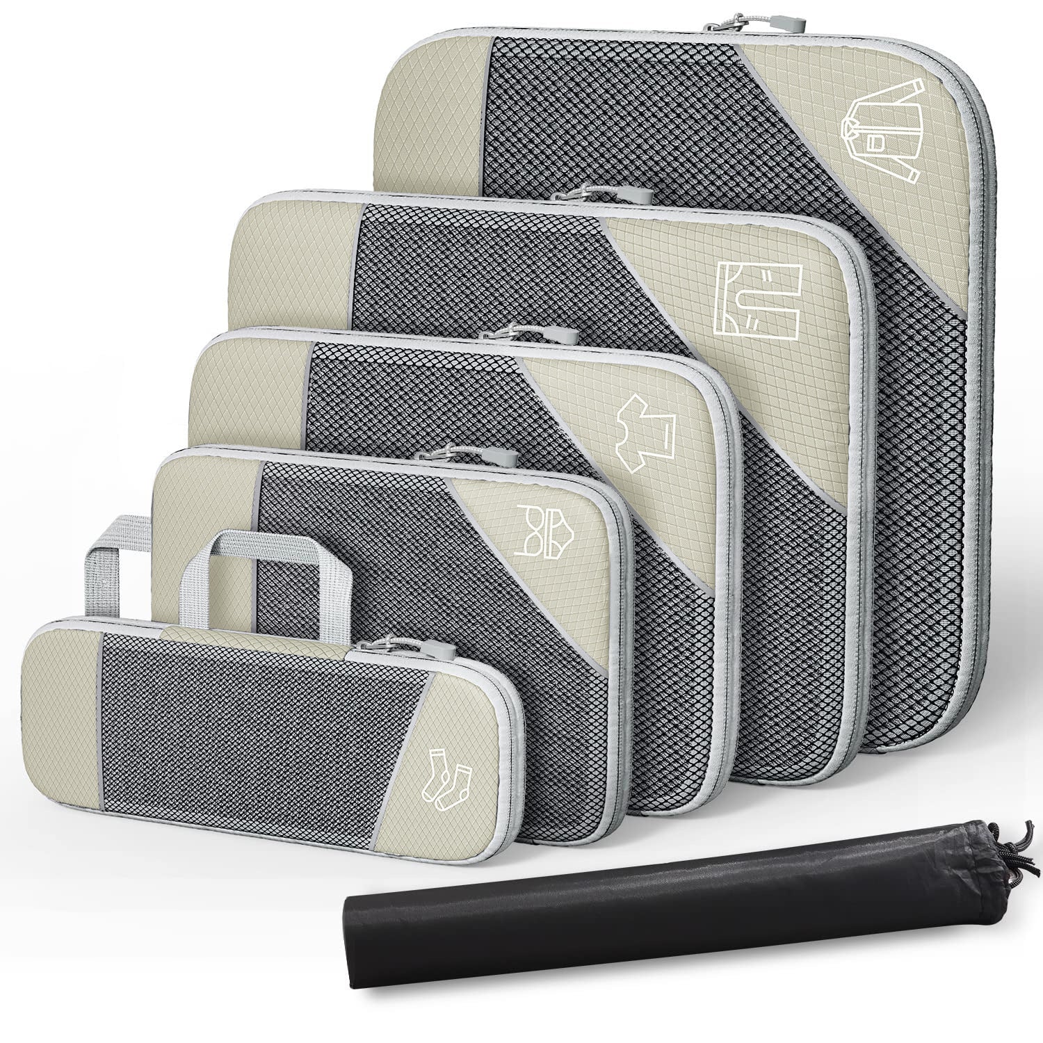 Compression Mesh Travel Storage Bag Set