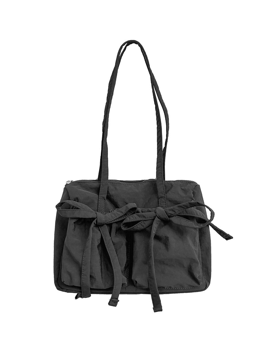 Casual Large Capacity Nylon Bowknot Shoulder Bag