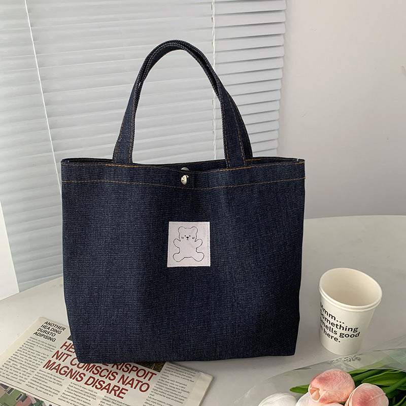 Simple Denim Tote Bag