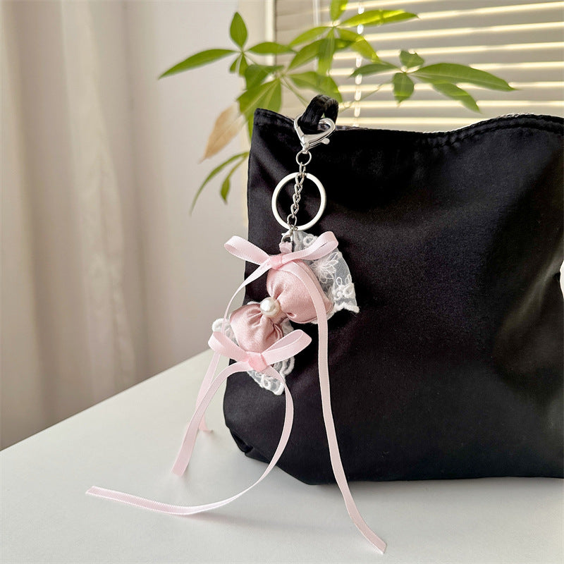 Ribbon Bow Bag Charm