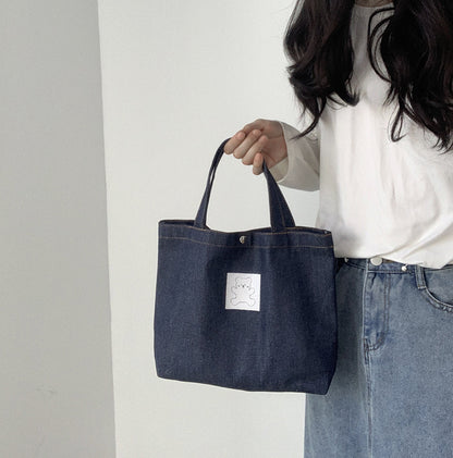 Simple Denim Tote Bag