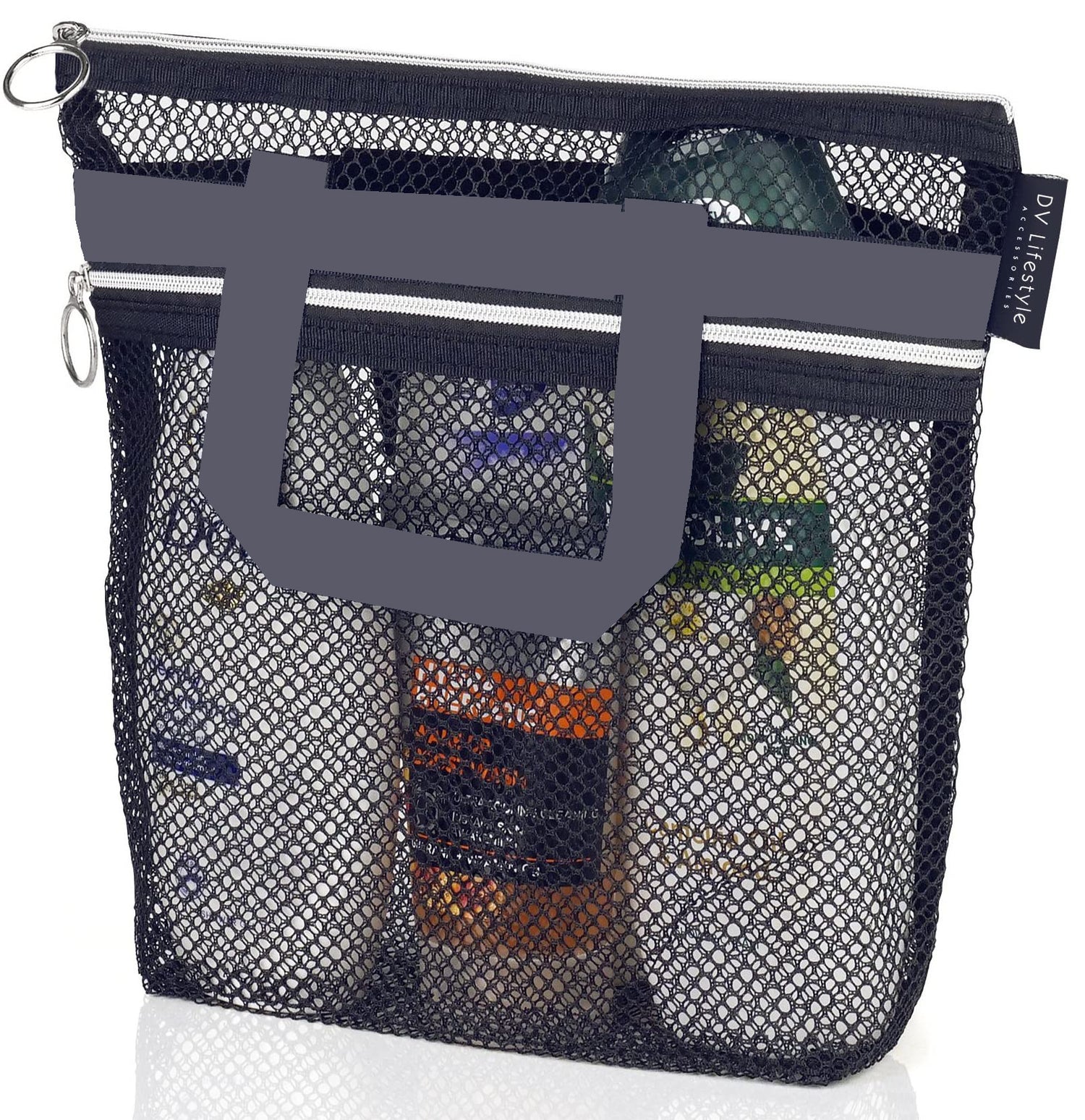 Shower Handbag Transparent Mesh Storage Bag