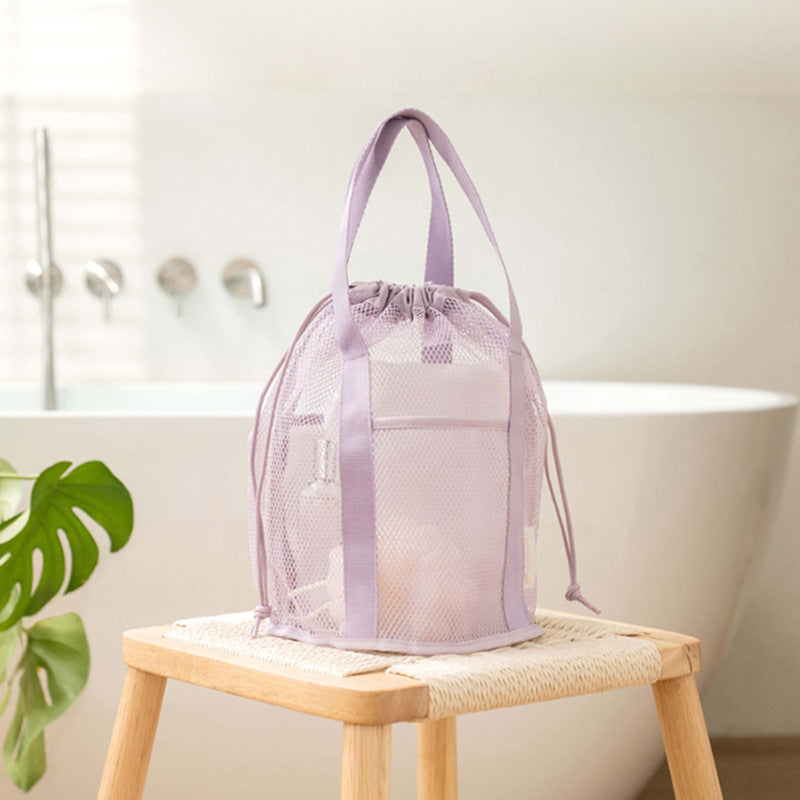 Mesh Travel Bucket Bag