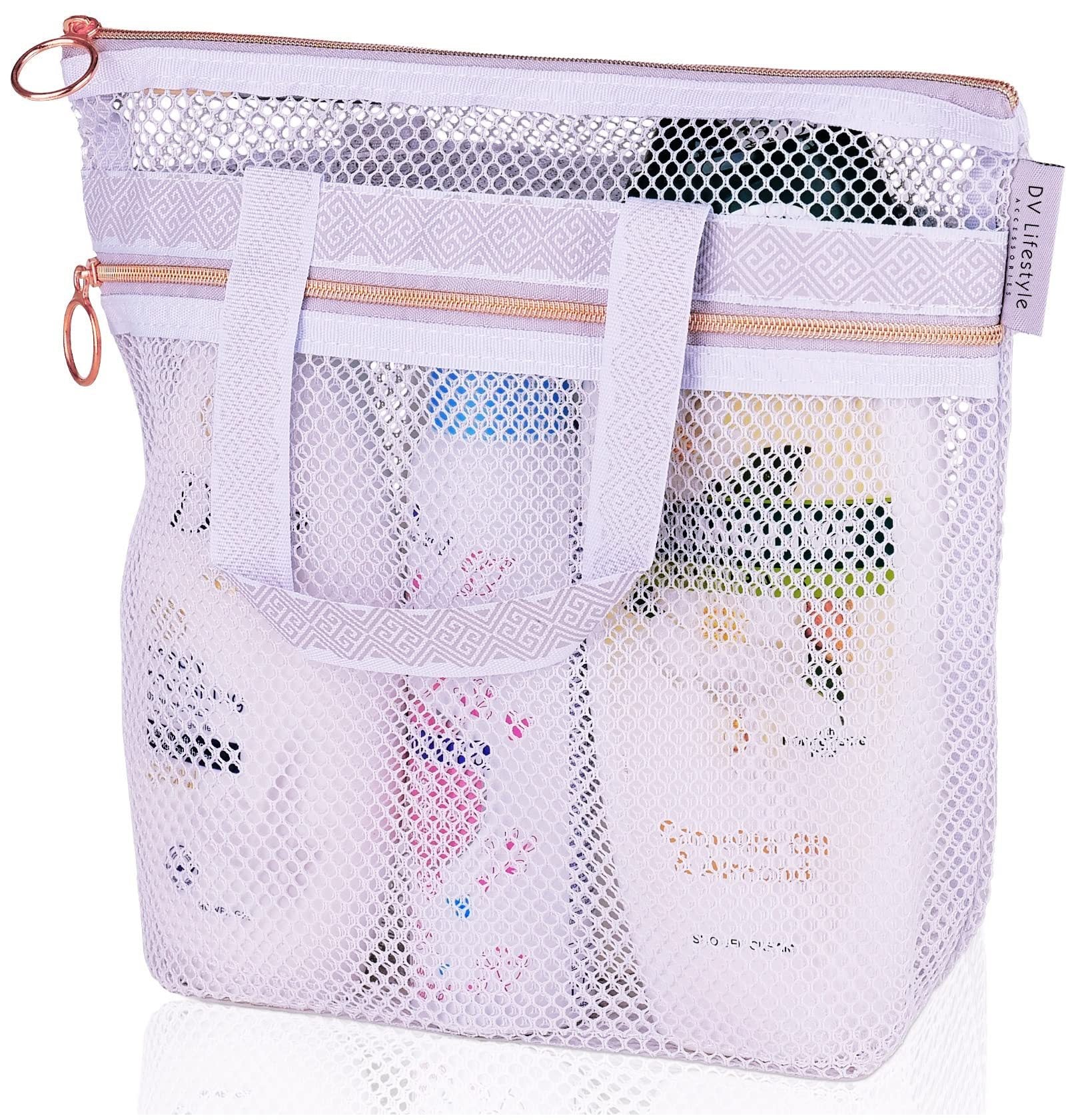 Shower Handbag Transparent Mesh Storage Bag