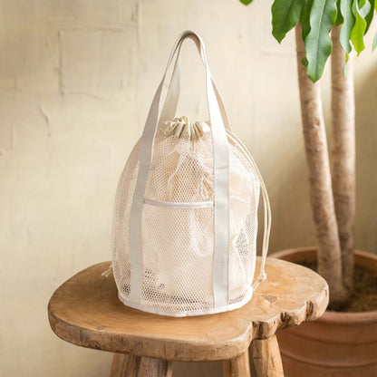 Mesh Travel Bucket Bag