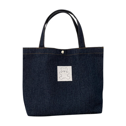 Simple Denim Tote Bag