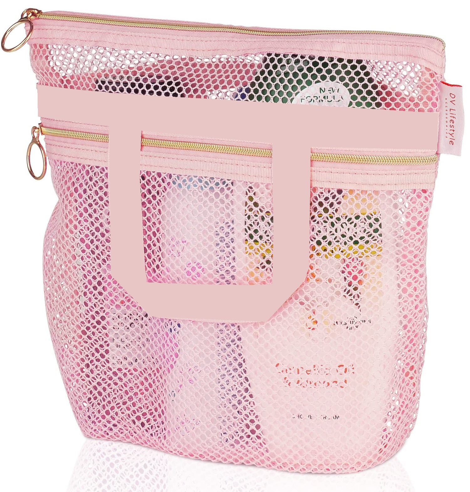 Shower Handbag Transparent Mesh Storage Bag