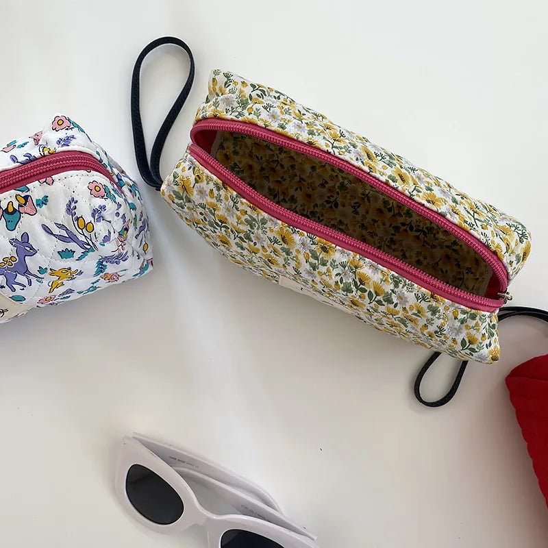 Soft Fabric Cosmetic Storage Pouch