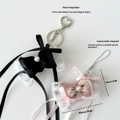 Ribbon Bow Bag Charm