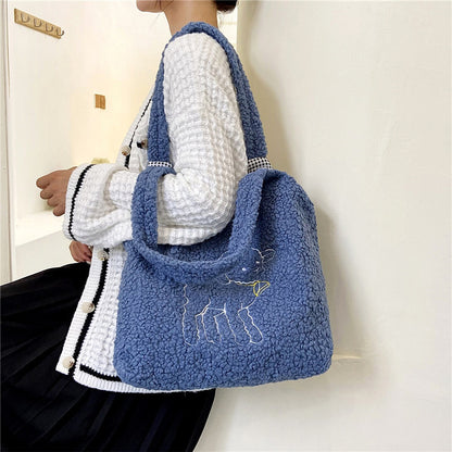 Lamb Winter Fleece Shoulder Bag