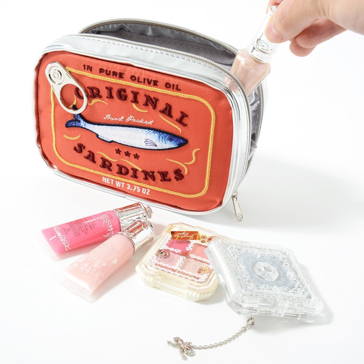 Cute Sardine Can Shape Storage Bag