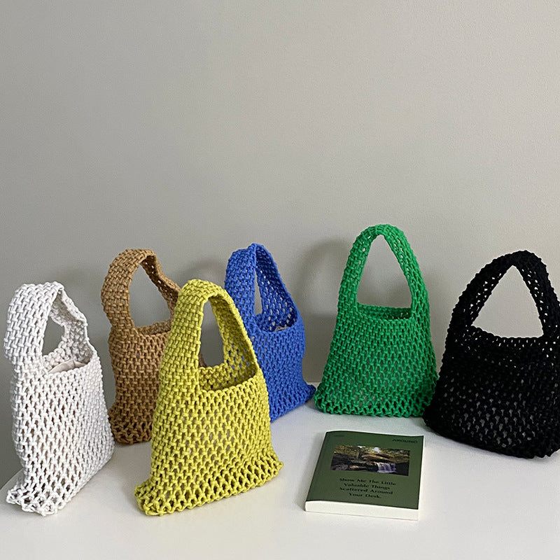 Handwoven Versatile Mesh Beach Bag