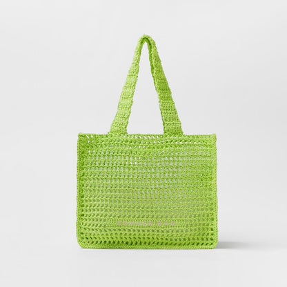 Hollow Crochet Straw Summer Beach Bag