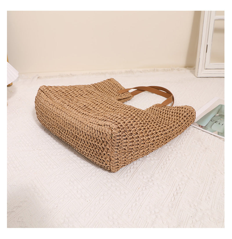 Straw Simple Large Capacity Beach Bag