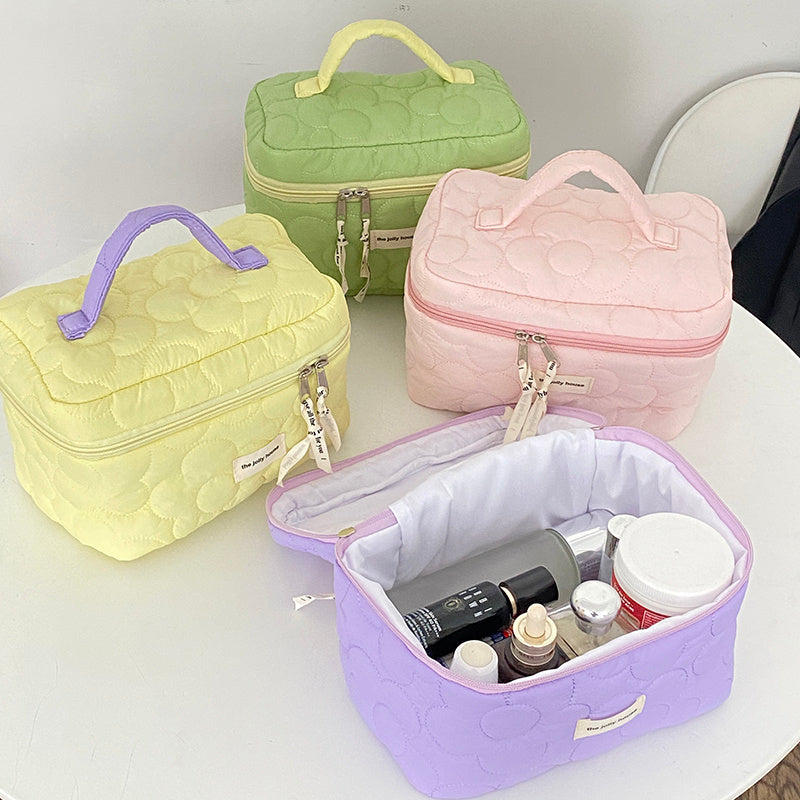 Soft Fabric Travel Cosmetic Toiletry Bag