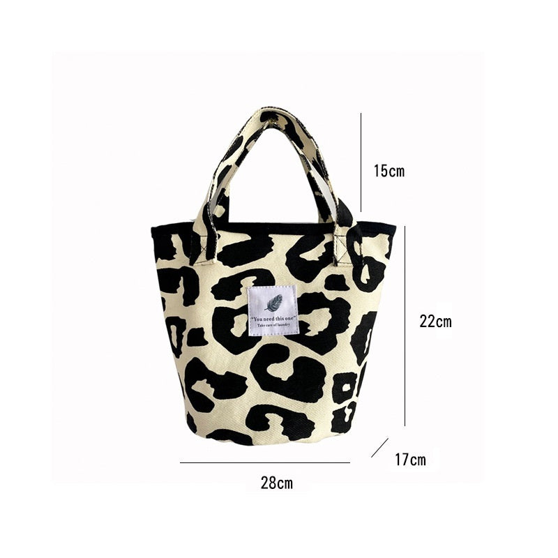 Large Capacity Animal Pattern Canvas Shoulder Bag