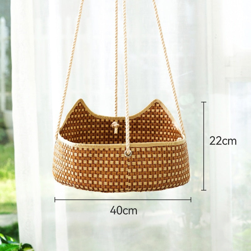 Rattan Cat Nest Springsummer Cat Hammock