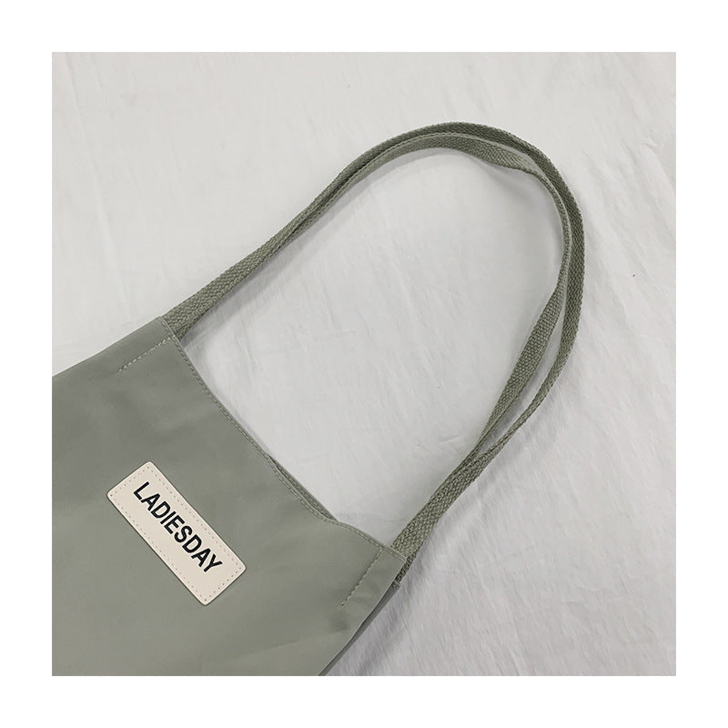 Simple Shoulder Nylon Waterproof Canvas Bag