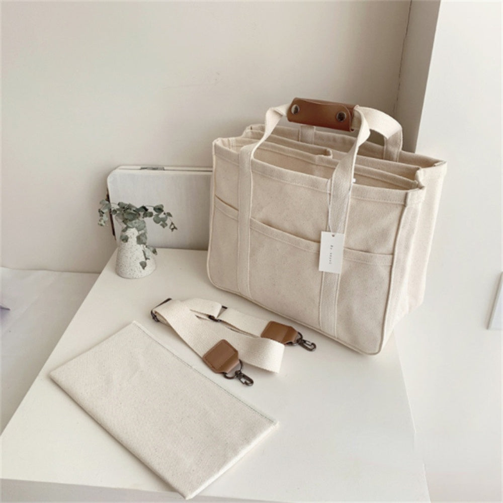 Simple Multifunctional Canvas Mommy Bag