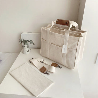 Simple Multifunctional Canvas Mommy Bag