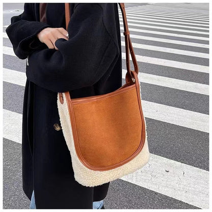 Plush Shoulder Crossbody Bag