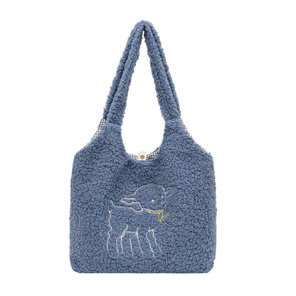 Lamb Winter Fleece Shoulder Bag