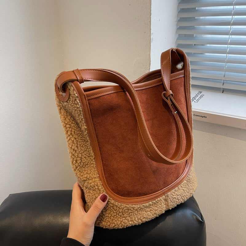 Plush Shoulder Crossbody Bag