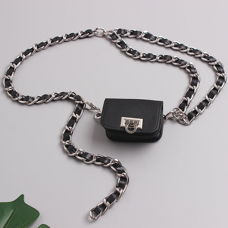 Mini Braided Chain Belt Bag