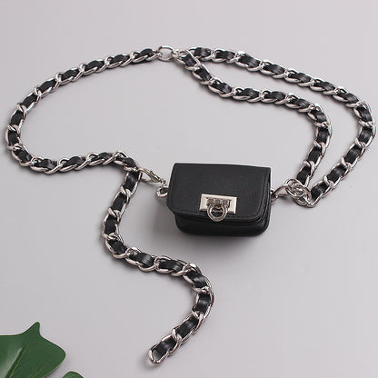 Mini Braided Chain Belt Bag