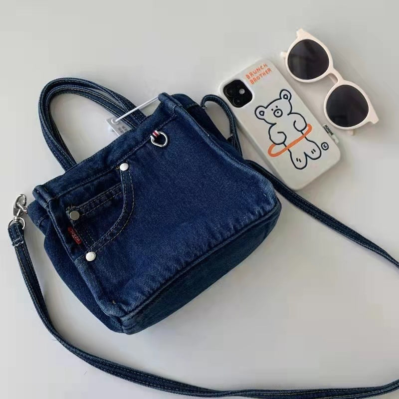 Denim Versatile Tote &amp; Shoulder Bag