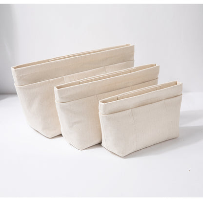 Cotton Canvas Travel Organizer Bag For Makeup