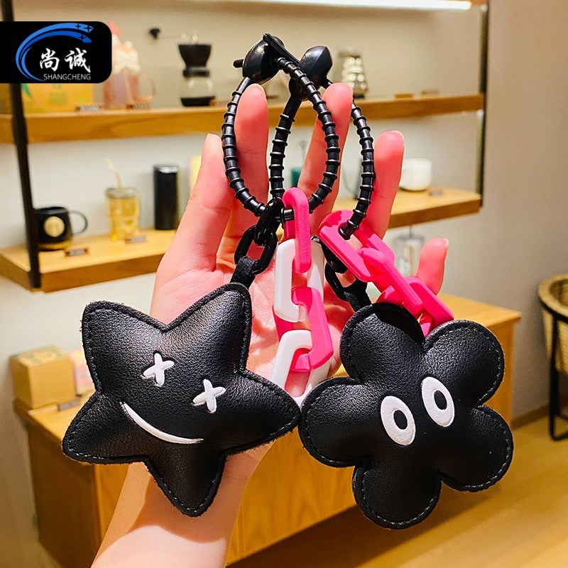 Creative Cartoon Leather Pendant